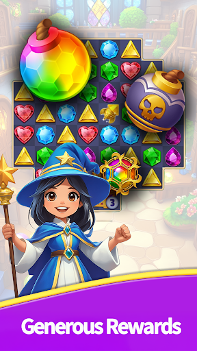 School of Magic : Jewel Match3 ekran görüntüsü