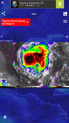 Wind Map Hurricane Tracker, 3D ekran görüntüsü