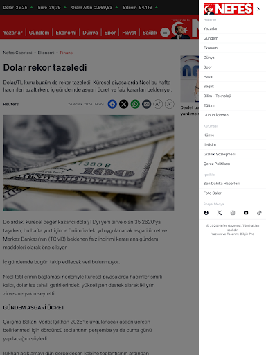 Nefes Gazetesi ekran görüntüsü