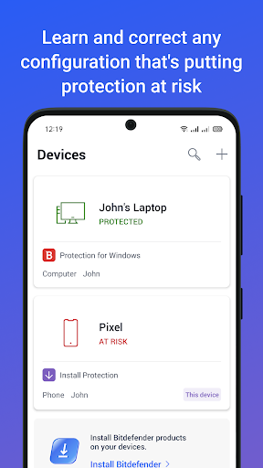 Bitdefender Central ekran görüntüsü