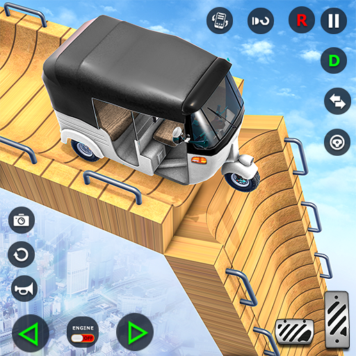 Tuk Tuk Taxi Driving Games 3D ekran görüntüsü