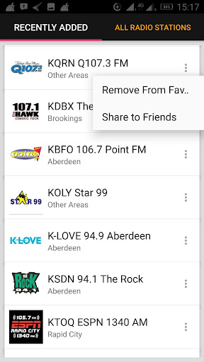 South Dakota Radio Stations ekran görüntüsü