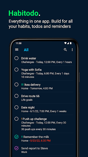 Habitodo: lists, habits & todo ekran görüntüsü