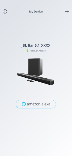 JBL BAR Setup ekran görüntüsü
