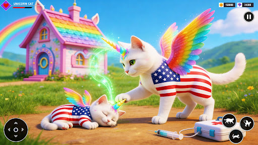 Unicorn Cat Princesses Family ekran görüntüsü