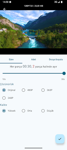 EasySplit -Videoyu böl ve kırp ekran görüntüsü