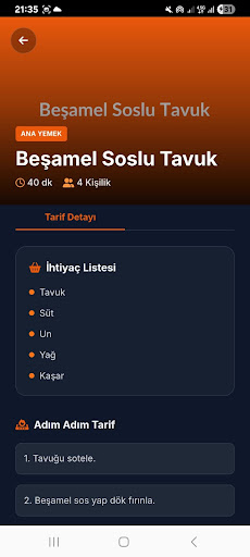 Pratik Şef ekran görüntüsü