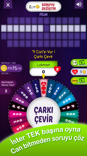 Çarkıfelek Mobil - Zarf Seç ekran görüntüsü