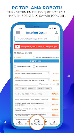 incehesap | Online Alışveriş ekran görüntüsü