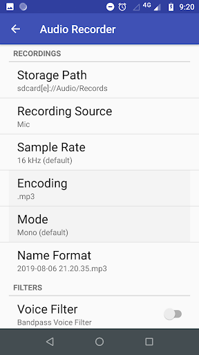 Audio Recorder Mp3 Dictaphone ekran görüntüsü