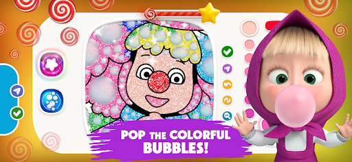Masha and the Bear: Coloring ekran görüntüsü