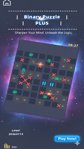 Binary Puzzle Plus ekran görüntüsü