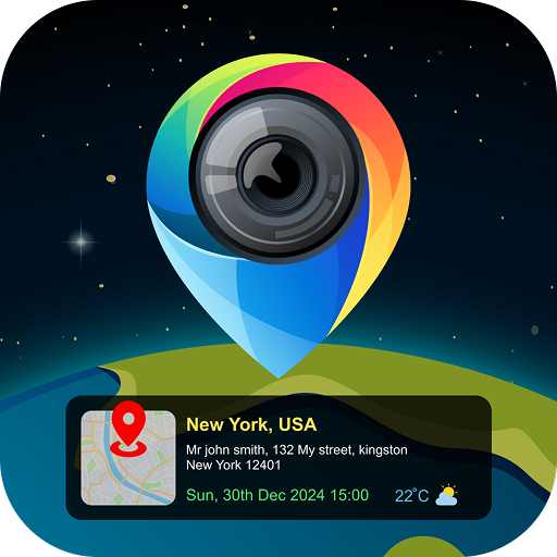 GPS Map Camera With Timestamp