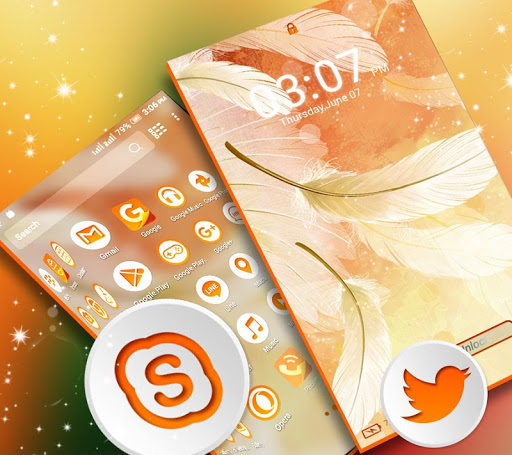 Feather Light Launcher Theme ekran görüntüsü