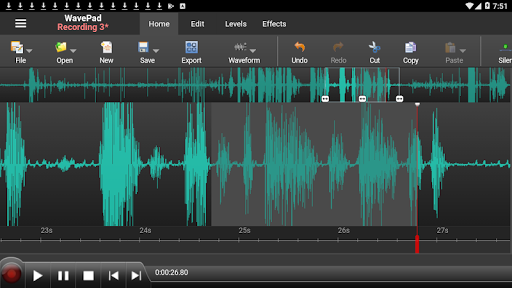 WavePad Audio Editor ekran görüntüsü