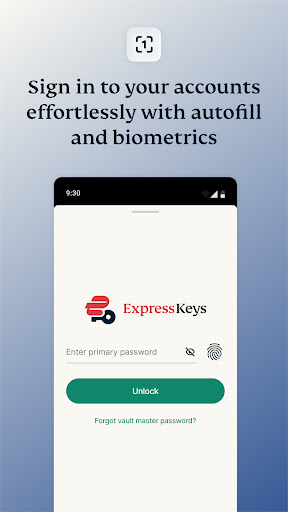 ExpressKeys Şifre Yöneticisi ekran görüntüsü