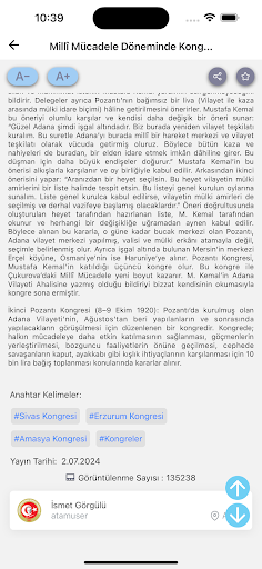Atatürk Ansiklopedisi ekran görüntüsü
