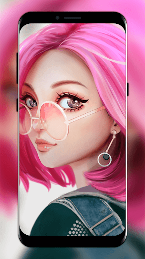 Live Glitter Girly Wallpaper ekran görüntüsü