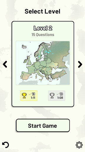 Countries of Europe Quiz ekran görüntüsü
