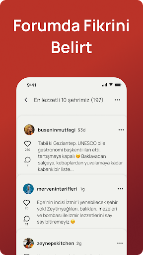 tarifist: yemek sosyal medyası ekran görüntüsü