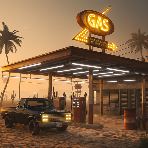 Gas Station Junkyard Sim 3D