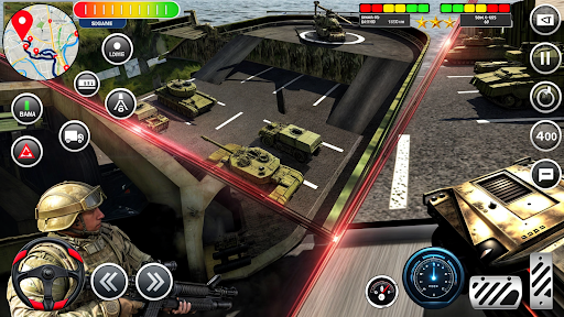 Army Transport Tank Ship Games ekran görüntüsü