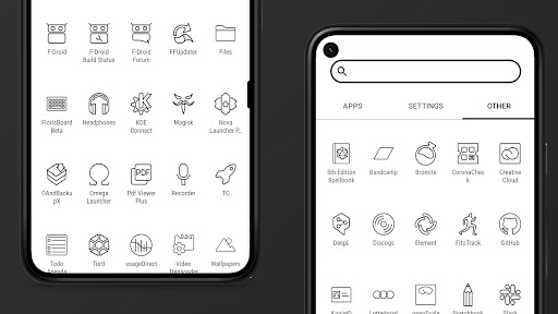 Arcticons Black - Icon Pack ekran görüntüsü
