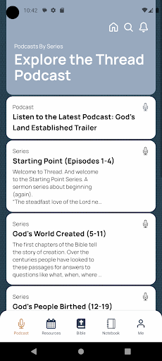 Thread Podcast ekran görüntüsü