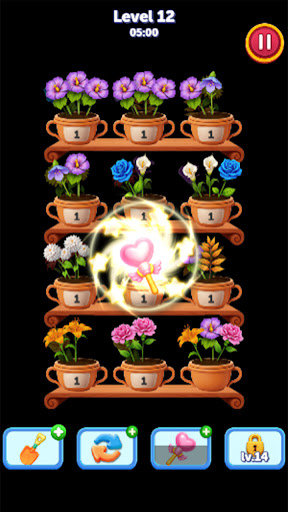 Magic Flower Sort:Merge Game ekran görüntüsü
