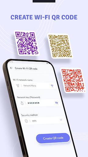 WIFI QR Code Creator, Scanner ekran görüntüsü