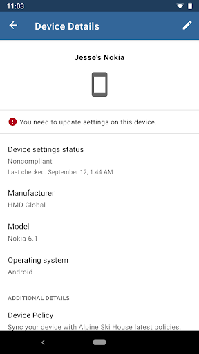 Microsoft Intune ekran görüntüsü