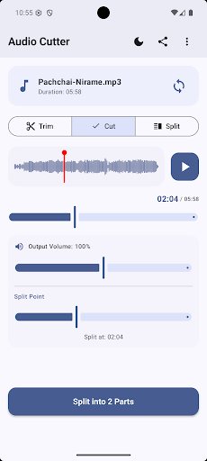 Audio Cutter: Trim, Cut, Split ekran görüntüsü