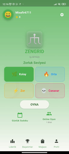 Zengrid offline classic sudoku ekran görüntüsü