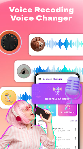 AI Voice Changer: Funny Sounds ekran görüntüsü