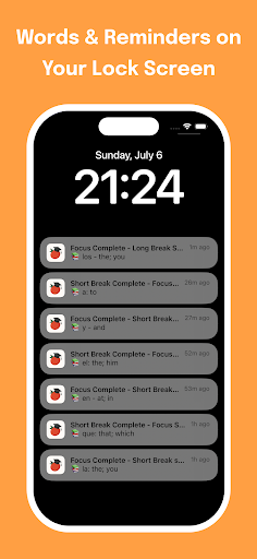 Pomodoro Timer with Word Study ekran görüntüsü