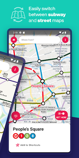 Shanghai Interactive Metro Map ekran görüntüsü