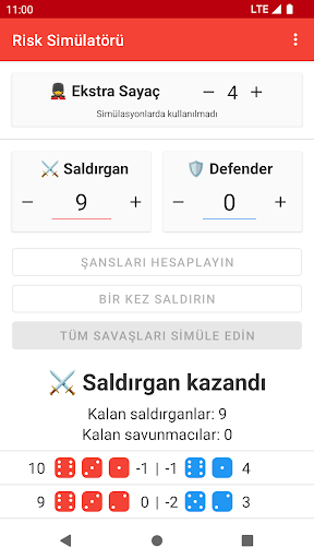 Risk Savaş Simülatörü ekran görüntüsü