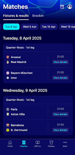 UEFA Champions League Official ekran görüntüsü