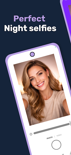 Selfie screen light glow cam ekran görüntüsü