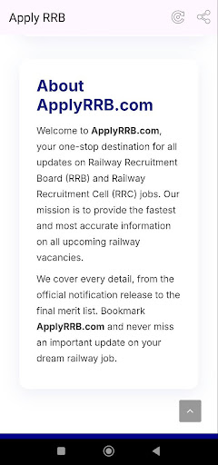 ApplyRRB: Railway Job Alerts ekran görüntüsü