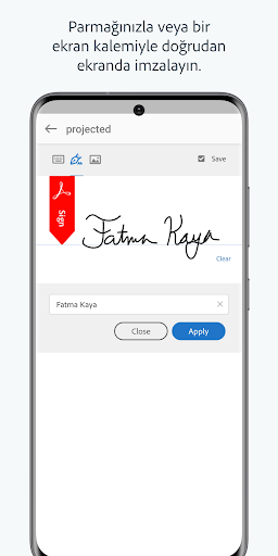 Adobe Acrobat Sign ekran görüntüsü