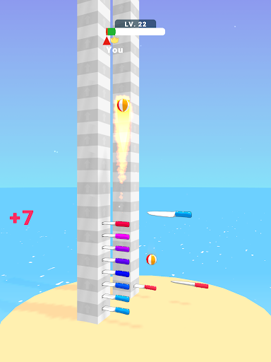 Ball Up: Knife Racing ekran görüntüsü