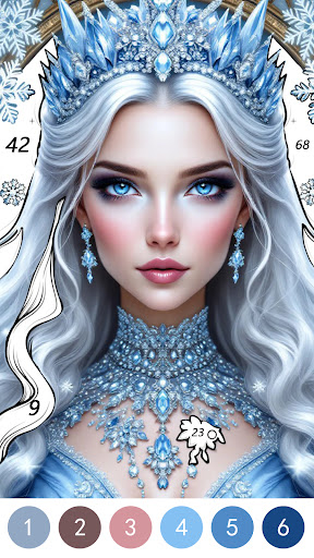 Fantasy Color By Number Game ekran görüntüsü
