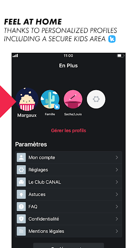 CANAL+, Live and catch-up TV ekran görüntüsü