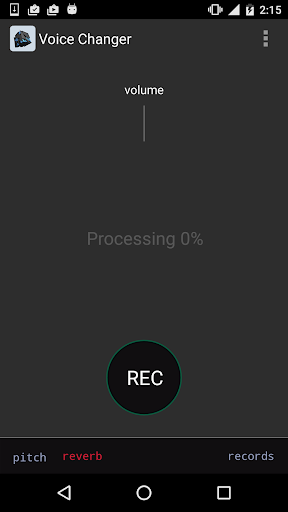 Voice Changer Ses değiştirici ekran görüntüsü