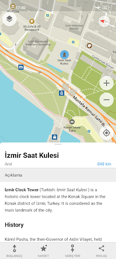 Organic Maps: Haritalar ve GPS ekran görüntüsü