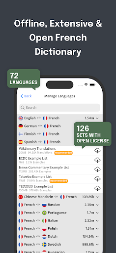 Offline French Dictionary ekran görüntüsü