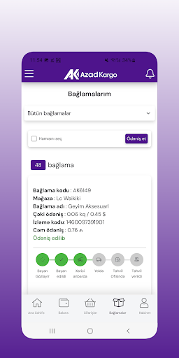 Azad Kargo ekran görüntüsü