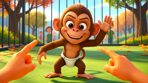 Naughty Monkey Prankster 3D ekran görüntüsü