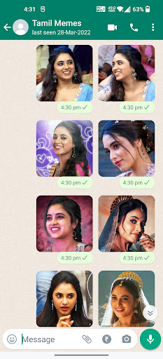 Priyanka Mohan Stickers ekran görüntüsü